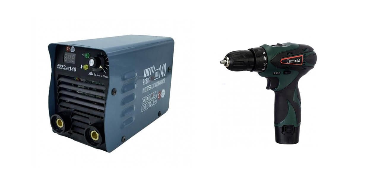 MMA-140 İnverter Kaynak Makinesi ve Tecnum C12-2 Akülü Vidalama