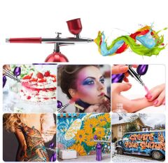 Rox 0068 Entegre Kompresörlü Akülü Airbrush Mini Boya Tabancası